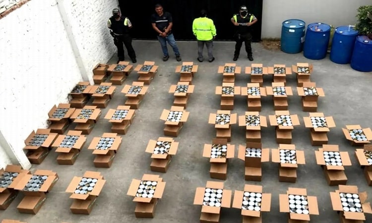 Confiscan más de 700 kilogramos de cocaínas en Colombia 