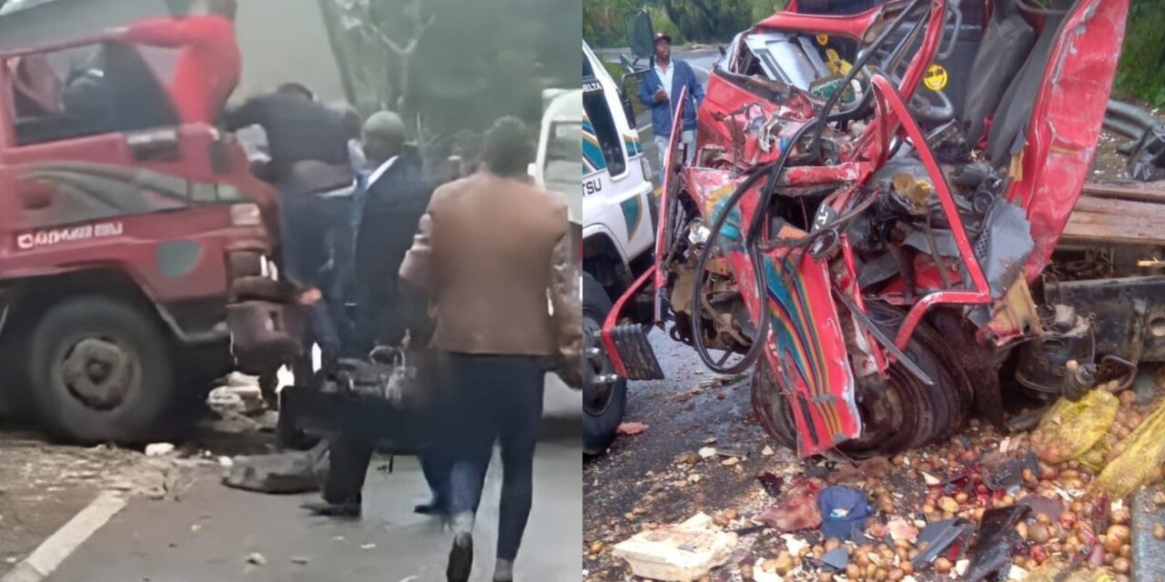 Fuerte accidente entre dos camiones deja una persona fallecida