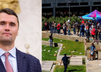 Activista Charlie Kirk perjudicado en evento universitario en Utah, Estados Unidos