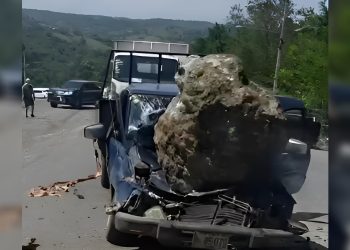 Hombre resulta afectado tras incidente con roca sobre camioneta en Jarabacoa