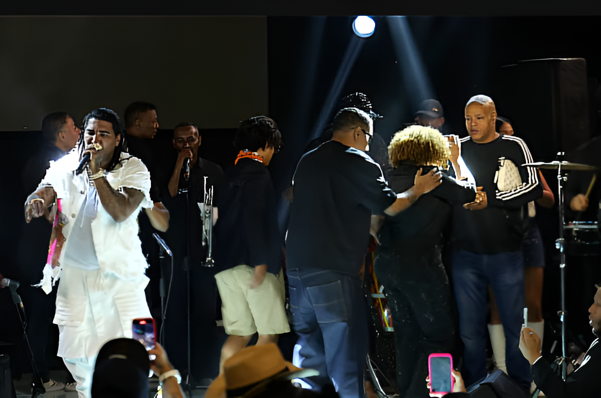 Momento especial del concierto de Omega