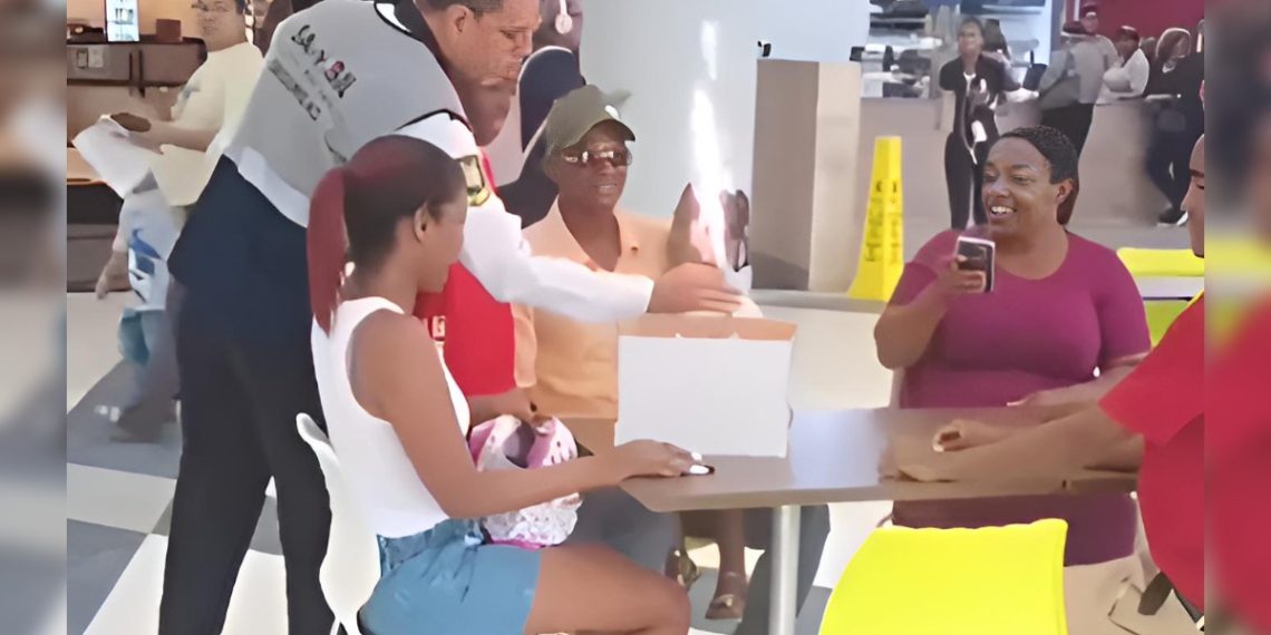 Seguridad sorprende a Samil “El Elegido” y familia en plaza comercial