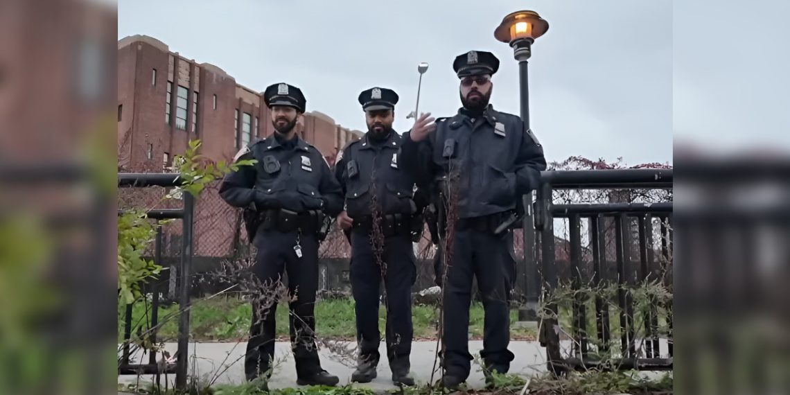 Agentes intervienen y evitan caída al agua en área del río Harlem