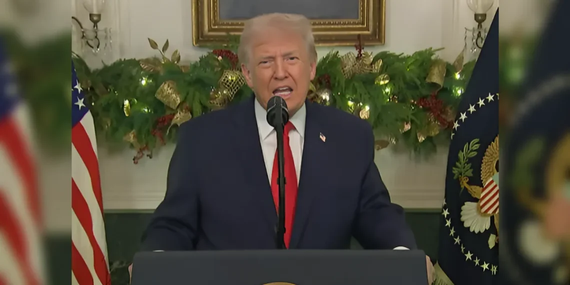 Trump presume logros y endurecimiento migratorio en discurso