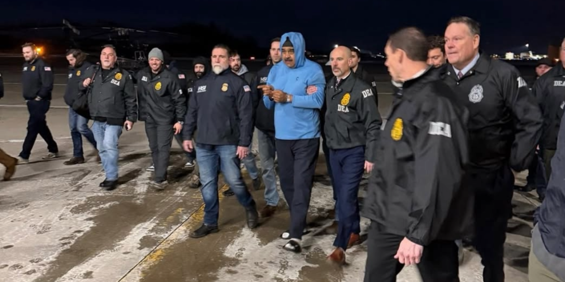 Maduro aparece custodiado durante traslado federal en Nueva York