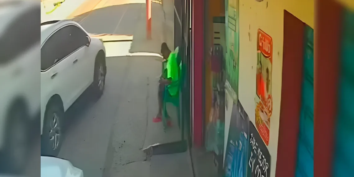 Video muestra asalto a vendedor en zona de Montecristi