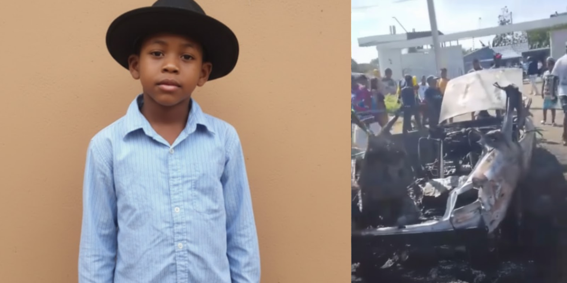 Infante resulta sin aliento tras estallido de tanque de gas en vehículo en Moca