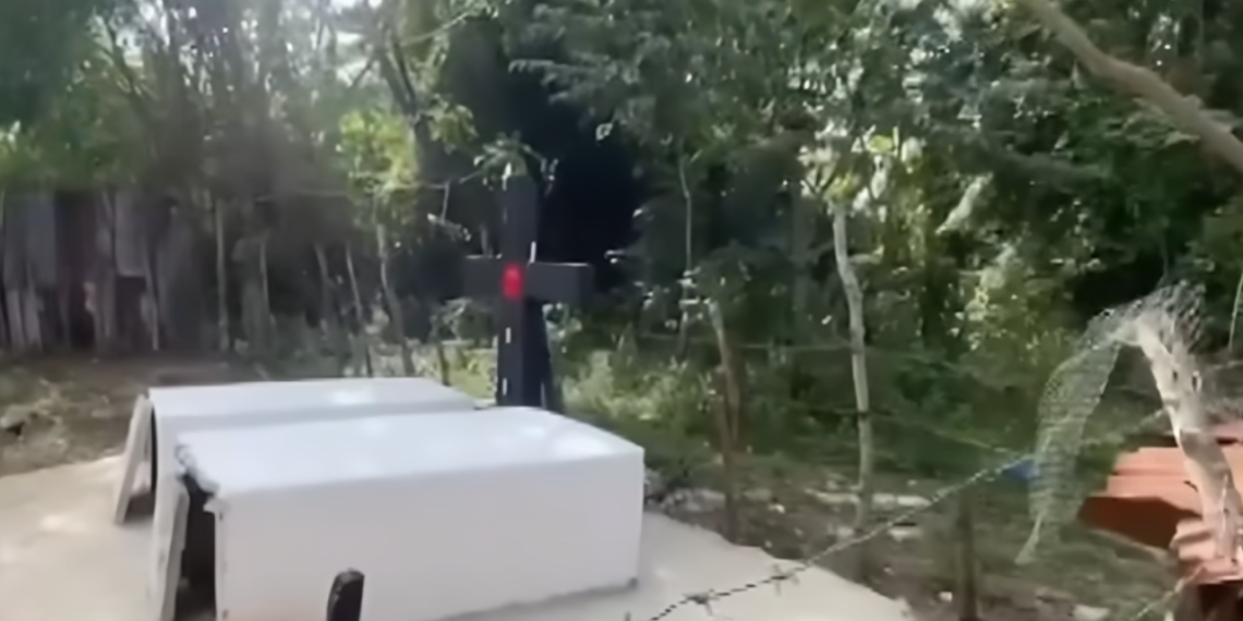 Desmantelan estructura falsa con apariencia de cementerio en Hato Mayor