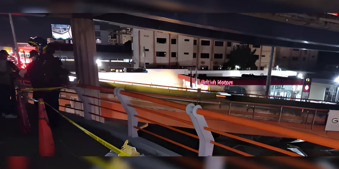 Hombre dejó de vivir mientras cruzaba puente peatonal en Santo Domingo
